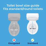 Raised Toilet Seat with Arms Drive Premium 3-1/2 Inch Height Standard Round 300 Lbs. Weight Capacity