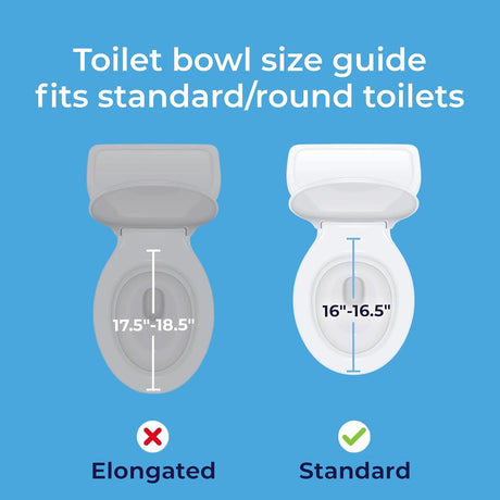 Raised Toilet Seat with Arms Drive Premium 3-1/2 Inch Height Standard Round 300 Lbs. Weight Capacity