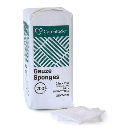 CareStock Gauze Sponges, 2 in x 2 in, 8-Ply, Non-Sterile - CS4028 - LL Medico