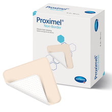 Hartmann Proximel Non-Border Foam Dressing, Waterproof, Silicone Face, Sterile — 4" x 4"