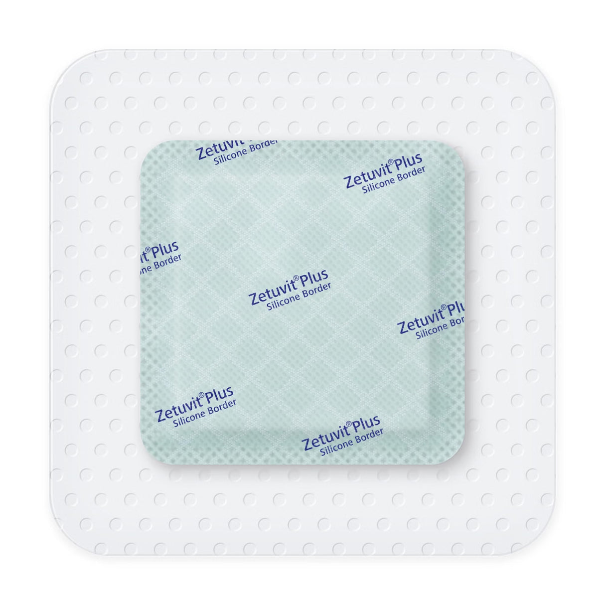 Hartmann Zetuvit Plus Silicone Border Super Absorbent Dressing, Square, Bordered — 4" x 4"