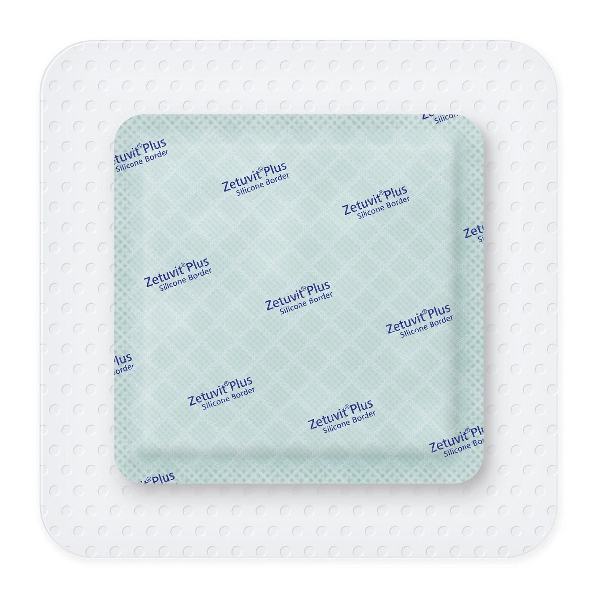 Hartmann Zetuvit Plus Silicone Border Super Absorbent Dressing, Square, Bordered — 5" x 5"