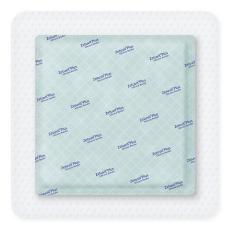 Hartmann Zetuvit Plus Silicone Border Super Absorbent Dressing, Square, Bordered — 7" x 7"