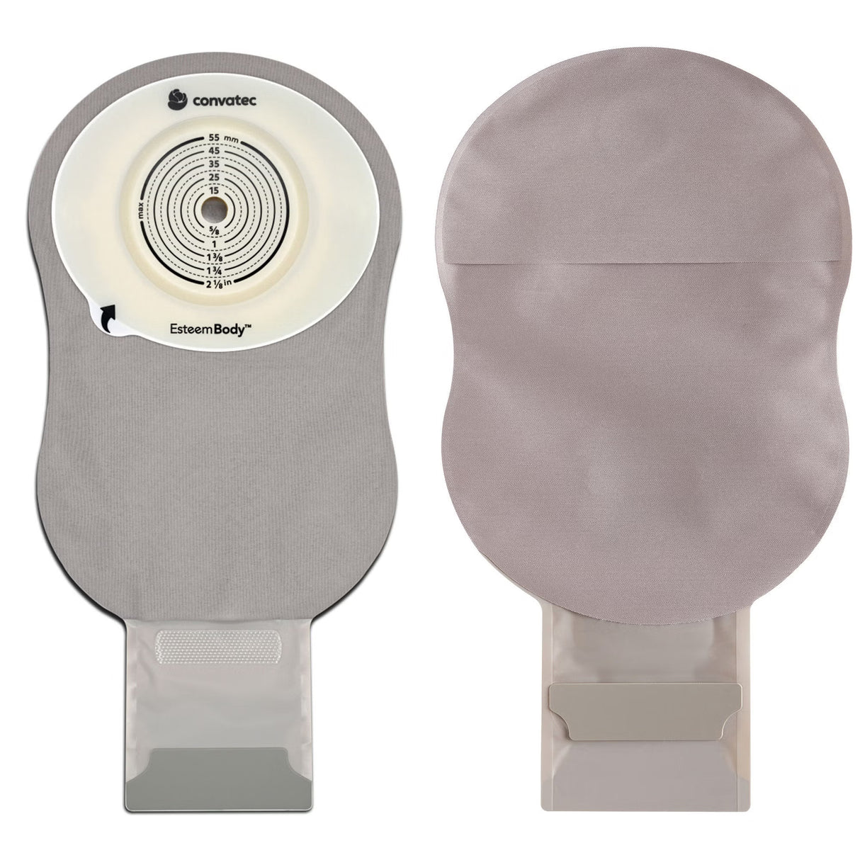 ConvaTec Esteem Body One-Piece Ostomy Pouch, Deep Convex Trim to Fit, 11" Drainable, Box of 10 - 423656 - LL Medico