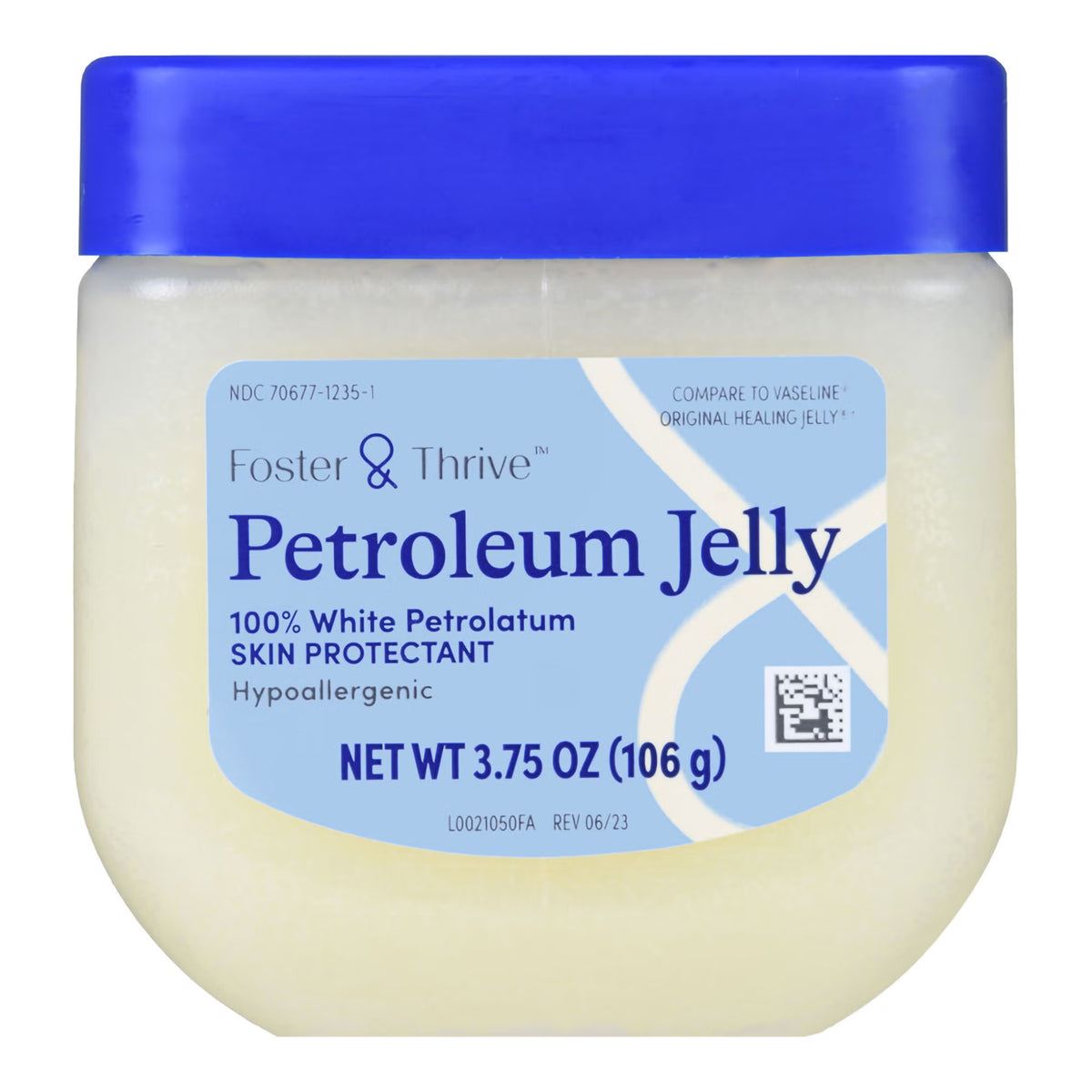 Foster & Thrive Petroleum Jelly, White Petrolatum, Skin Protectant, NonSterile - 3.75 oz - LL Medico