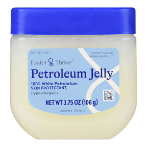 Foster & Thrive Petroleum Jelly, White Petrolatum, Skin Protectant, NonSterile - 3.75 oz - LL Medico