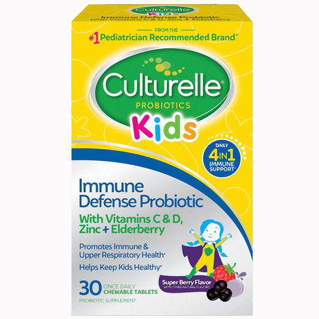 Culturelle Kids Immune With Vitamin D Probiotic Chewable Tablets | LL Medico