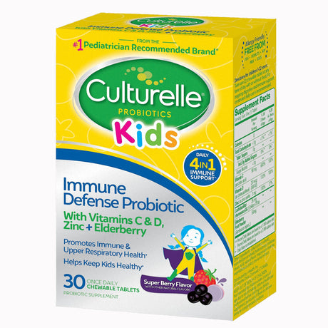 Culturelle Kids Immune With Vitamin D Probiotic Chewable Tablets | LL Medico