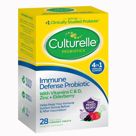 Culturelle Adult Immune Probiotic Chewable Tablets | LL Medico