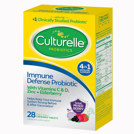 Culturelle Adult Immune Probiotic Chewable Tablets | LL Medico