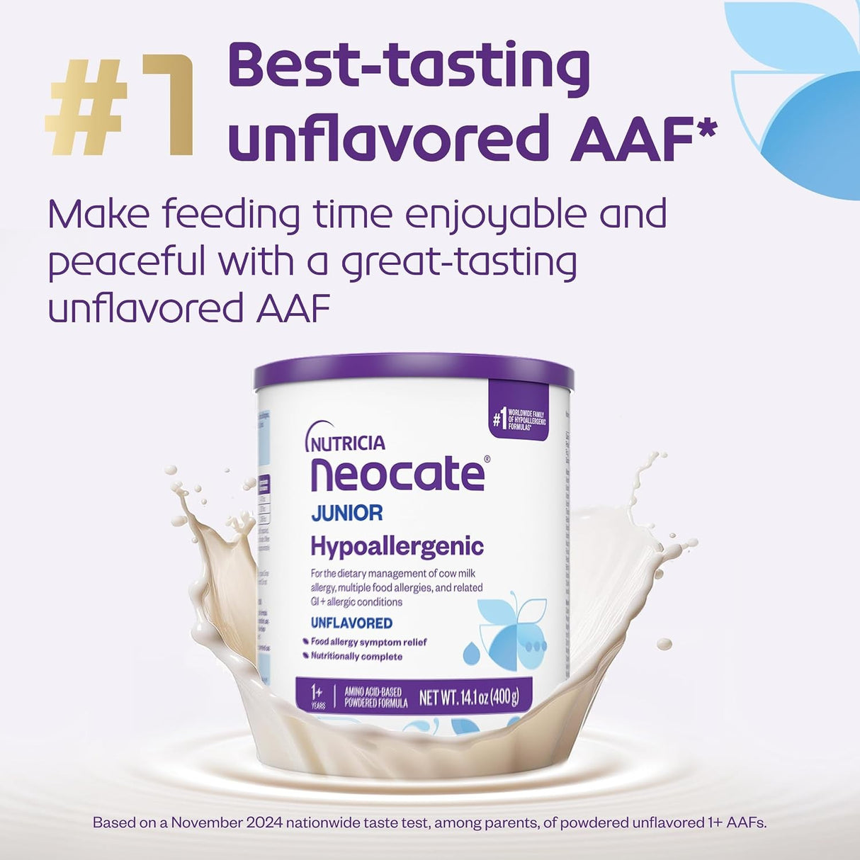 Neocate Junior Amino Acid-Based Formula, Unflavored, 14.1 oz