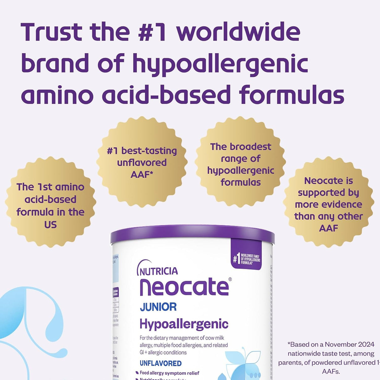 Neocate Junior Amino Acid-Based Formula, Unflavored, 14.1 oz