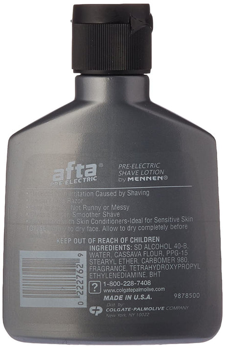 Afta Pre-Electric Shave Lotion, Original, 3 fl oz Bottle