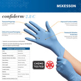 McKesson Confiderm 2.8C Nitrile Exam Gloves, Powder-Free - 14-6N221C - LL Medico