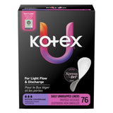 U by Kotex Extra Coverage Panty Liners, Light Absorbency, Unscented