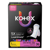 U by Kotex CleanWear Ultra Thin Pads with Wings, Regular Absorbency, Unscented