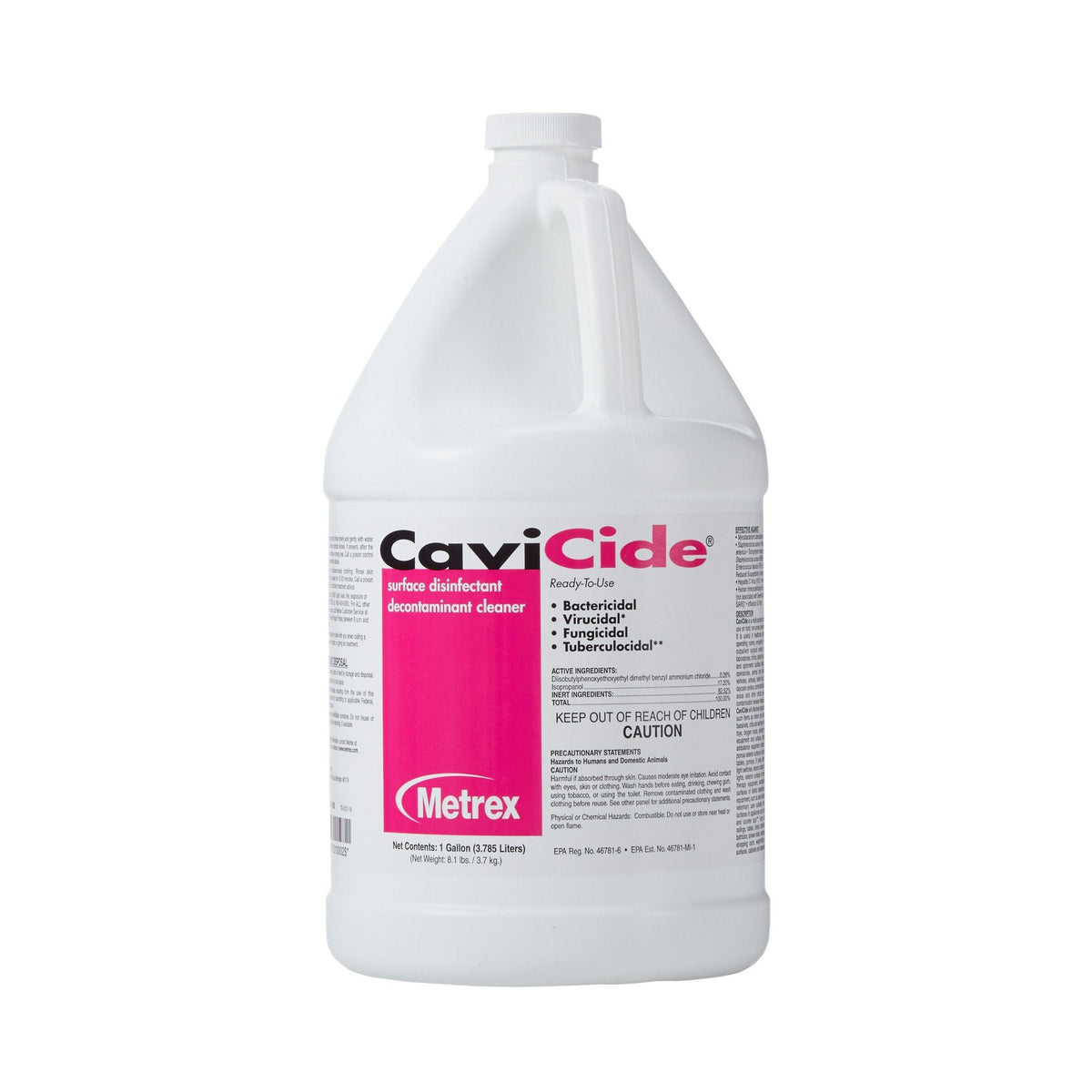 CaviCide Surface Disinfectant Cleaner, Alcohol Based, Manual Pour Liquid, 1 gal. Jug, Nonsterile - 13-1000 - LL Medico