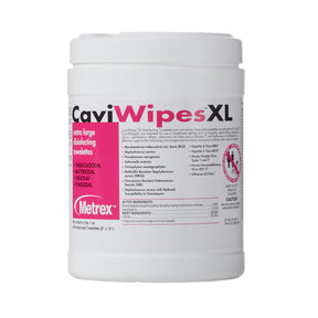 CaviWipes Surface Disinfectant Wipes, Premoistened Alcohol Based, Nonsterile, 10 x 12", Canister - 13-1150 - LL Medico