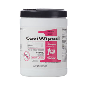 CaviWipes1 Surface Disinfectant Wipes, Premoistened Alcohol Based, Nonsterile, 9 x 12" - 13-5150 - LL Medico