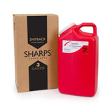 Sharps Recovery System Mailback Sharps Container, 3 Gallon, Red Base, Vertical Entry, 17 x 6 x 9", Plastic, Non-Sterile - 13000-008 - LL Medico