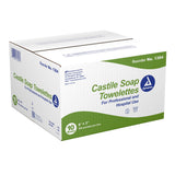 Dynarex Scented Castile Soap Towelettes, Individual Packets, Non-Sterile, 5" x 7" - 1304 - LL Medico