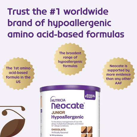 Neocate Junior Pediatric Oral Supplement, Chocolate, 14.1 oz