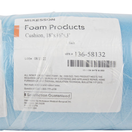 Seat Cushion McKesson 18 W X 16 L X 3 D Inch Convoluted Foam