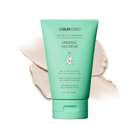 MDSolarSciences Mineral KidCrème SPF 50 Sunscreen Cream, Unscented, 3.4 oz