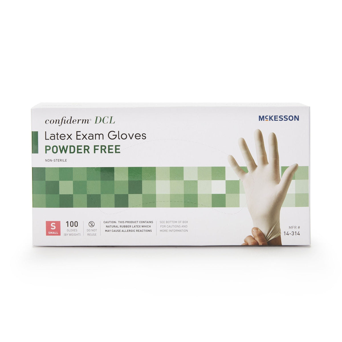 McKesson Confiderm DCL Latex Exam Gloves, Powder Free, Non-Sterile - 14-314 - LL Medico