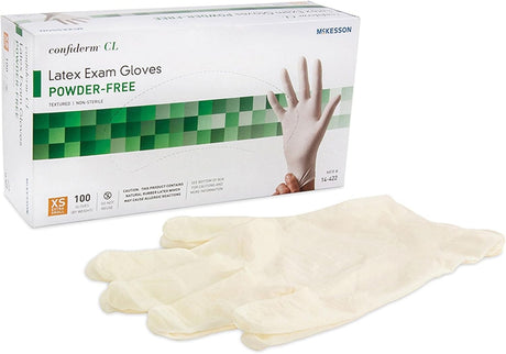 McKesson Confiderm CL Latex Exam Gloves, Powder-Free