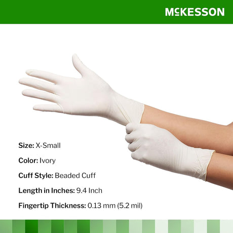 McKesson Confiderm CL Latex Exam Gloves, Powder-Free
