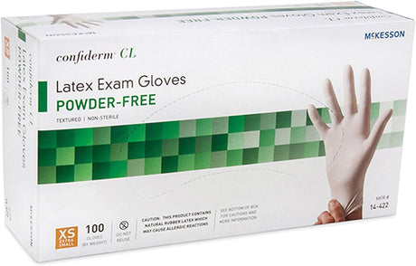 McKesson Confiderm CL Latex Exam Gloves, Powder-Free