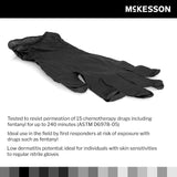 McKesson Confiderm LDC Nitrile Exam Gloves, Black, Extra Large
