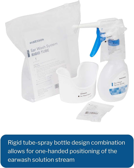 McKesson Ear Wash System Kit with Basin, Spray Bottle and 20 Ear Tips