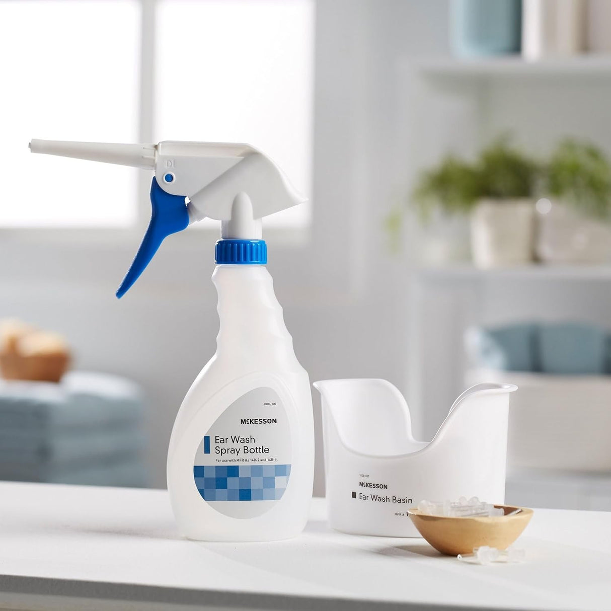 McKesson Ear Wash System Kit with Basin, Spray Bottle and 20 Ear Tips