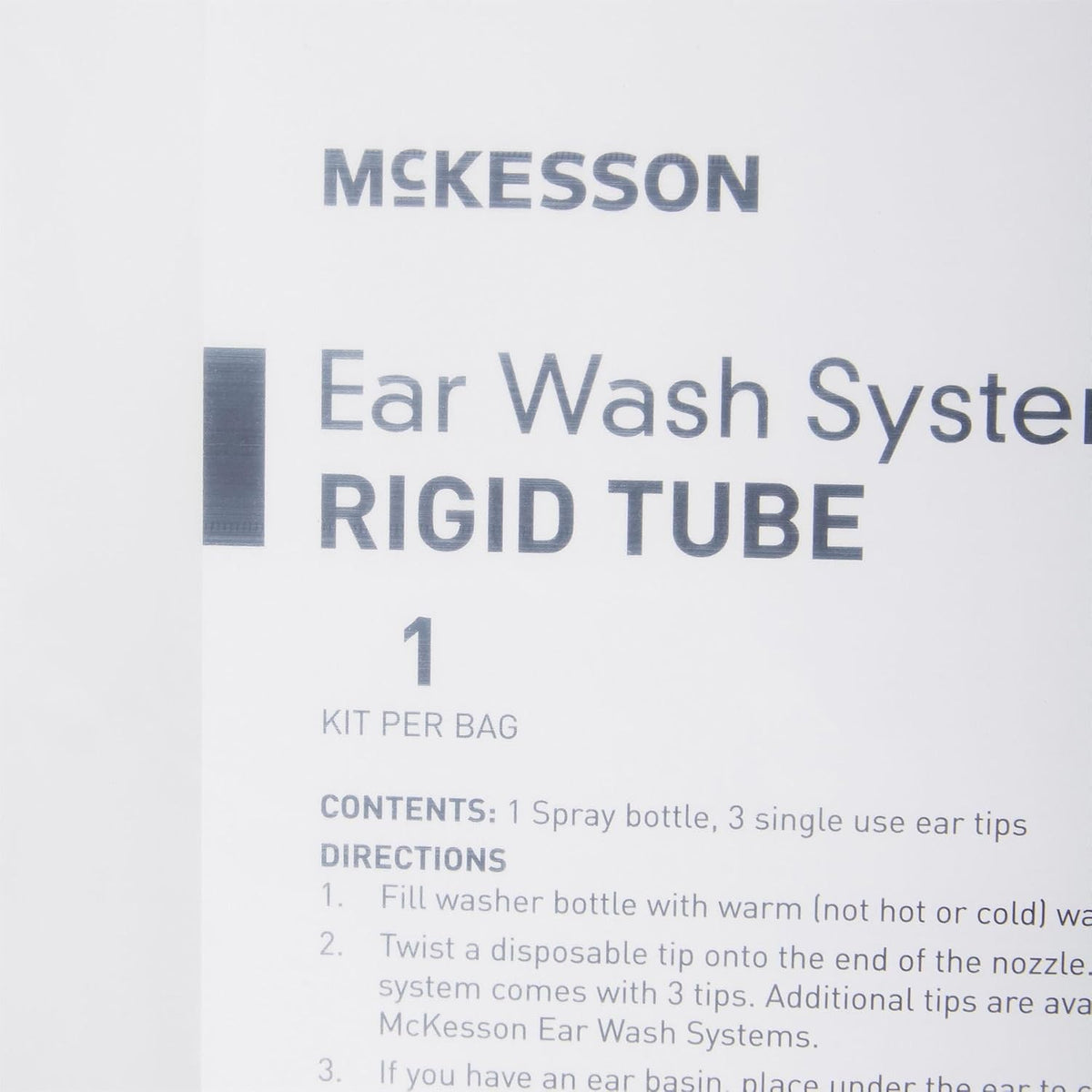 McKesson Ear Wash System Rigid Tube, Spray Bottle and Ear Tips