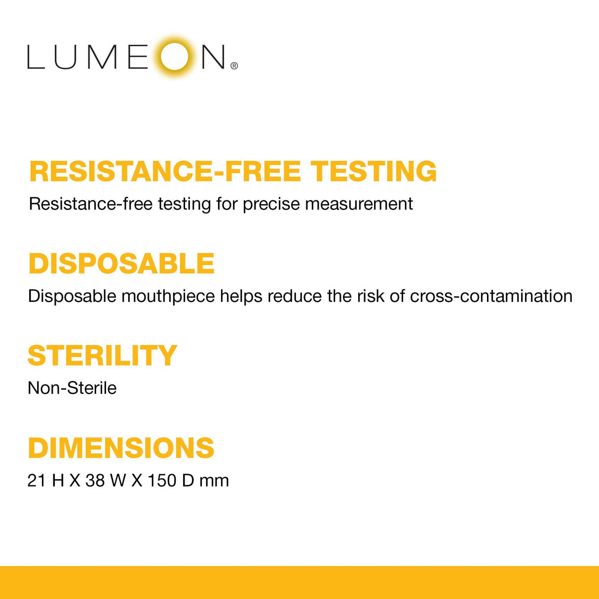 McKesson LUMEON Disposable Plastic Mouthpiece, 50 Count
