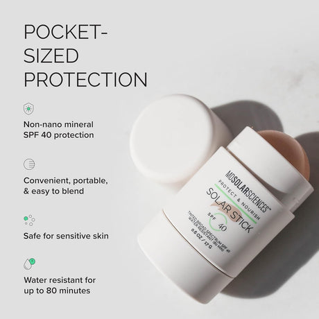 MDSolarSciences Protect & Nourish Solar Stick Tinted Sunscreen SPF 40, 0.6 oz