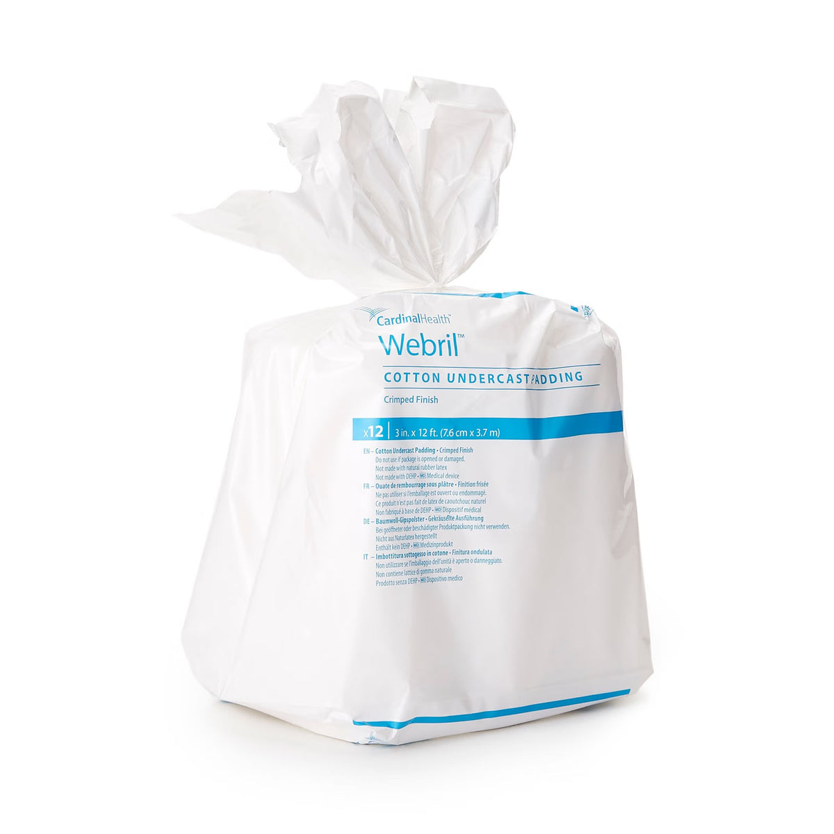 Webril Undercast Cast Padding, Cotton, White, Nonsterile - LL Medico