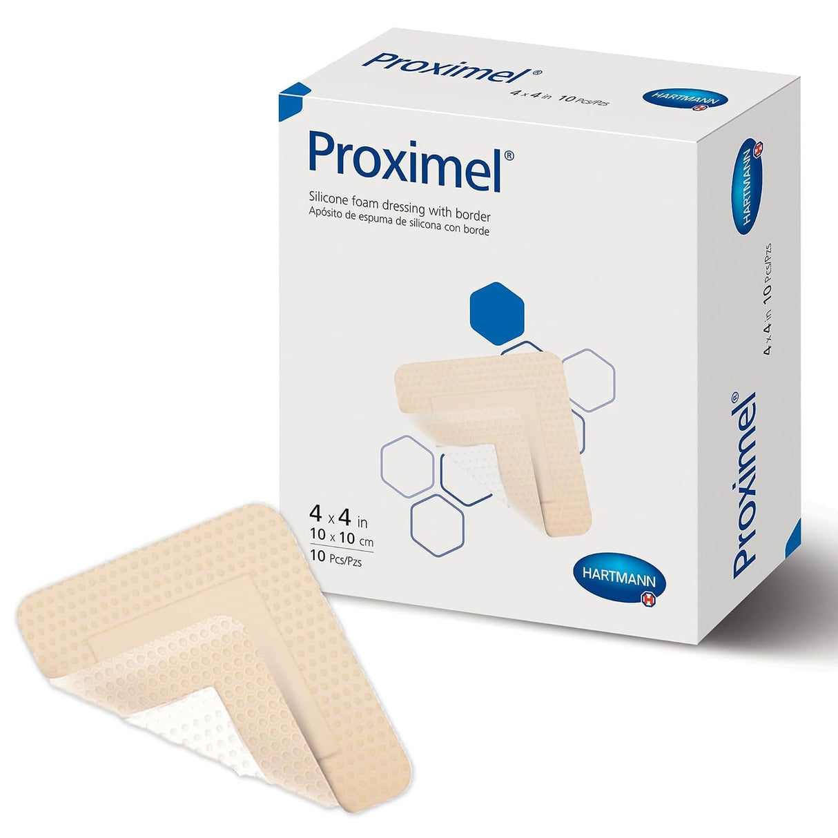 Hartmann Proximel Foam Dressing, 4 x 4 Inch