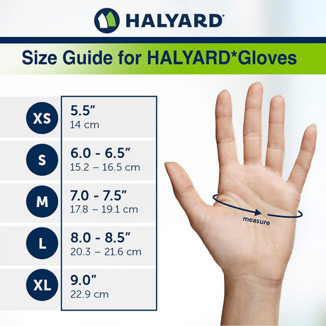 Halyard Purple Nitrile-Xtra Exam Gloves, Powder-Free, Extended Cuff