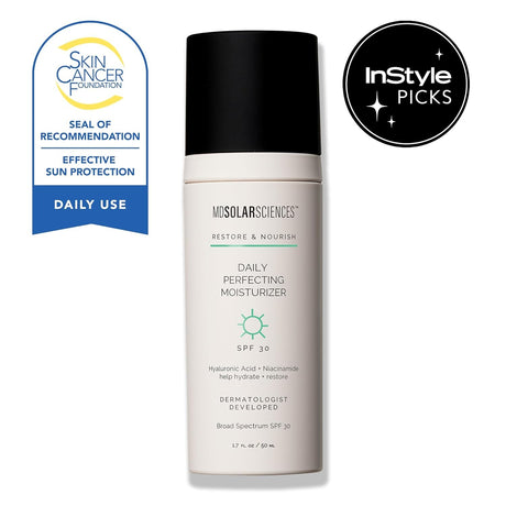 MDSolarSciences Daily Perfecting Moisturizer SPF 30 Lotion, Scented, 1.7 oz