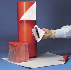 Bio-Screen Biohazard Wipe, Heavy Absorbency, Orange / White, Cellulose / Polyethylene, NonSterile, 4 x 4" - 1441252D - LL Medico