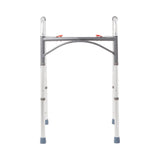 Dual Release Folding Walker Adjustable Height McKesson Aluminum Frame 350 Lbs. Weight Capacity 32 to 39 Inch Height