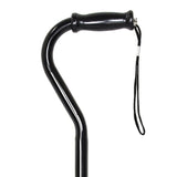 Offset Cane McKesson Steel 29-3/4 to 37-3/4 Inch Height Black