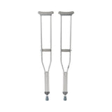 Underarm Crutches McKesson Adult 5 Foot 2 Inch to 5 Foot 10 Inch User Height Aluminum Frame 350 Lbs. Weight Capacity