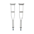 Underarm Crutches McKesson Youth 4 Foot 6 Inch to 5 Foot 2 Inch User Height Aluminum Frame 350 Lbs. Weight Capacity