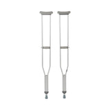 Underarm Crutches McKesson Tall Adult 5 Foot 10 Inch to 6 Foot 6 Inch User Height Aluminum Frame 350 Lbs. Weight Capacity