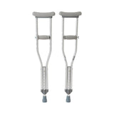Underarm Crutches McKesson Pediatric 4 Foot to 4 Foot 6 Inch User Height Aluminum Frame 175 Lbs. Weight Capacity