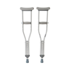 Underarm Crutches McKesson Pediatric 4 Foot to 4 Foot 6 Inch User Height Aluminum Frame 175 Lbs. Weight Capacity